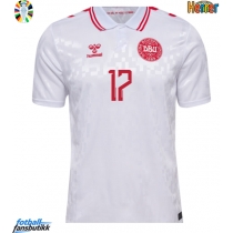 Danmark Victor Kristiansen #17 Bortedrakt EM 2024 Kortermet